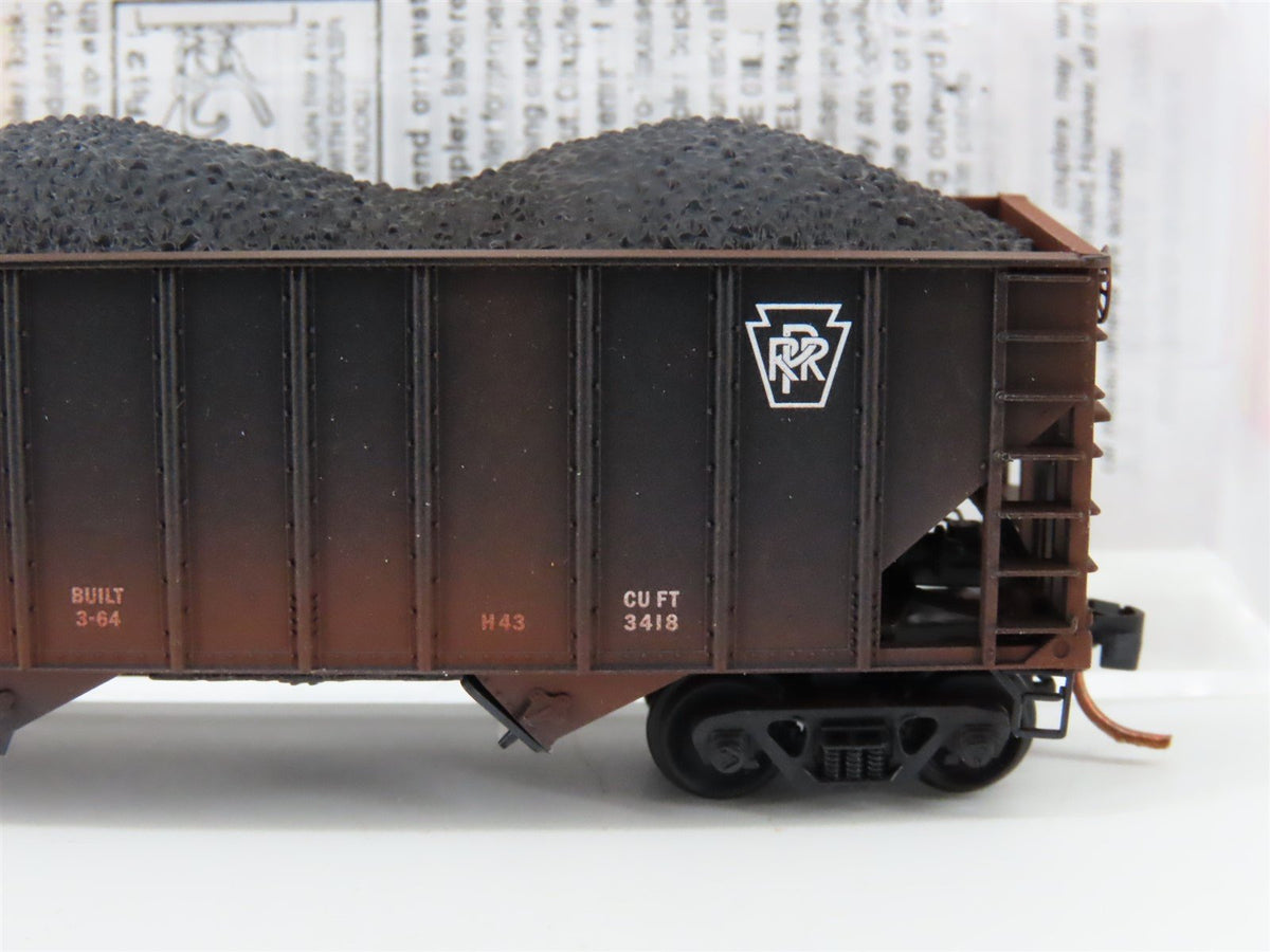 N Scale Micro-Trains MTL 10844040 PRR Railway 3 Bay Hopper Car #180162 Weathered