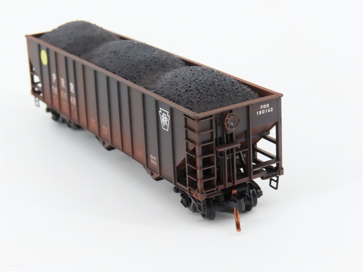 N Scale Micro-Trains MTL 10844040 PRR Railway 3 Bay Hopper Car #180162 Weathered