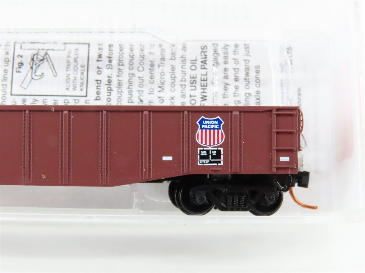 N Scale Micro-Trains MTL 10500526 CNW/UP 50&#39; Steel Side Gondola #741048