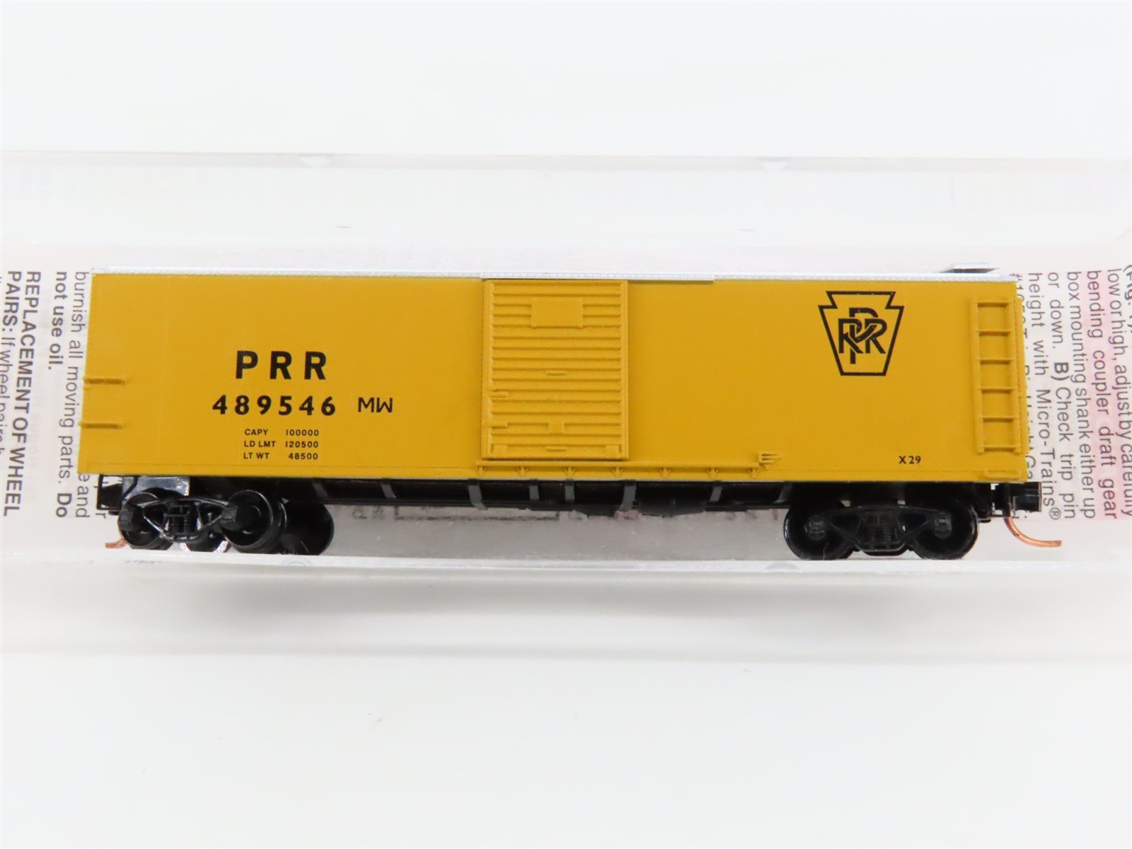 N Scale Micro-Trains MTL120710 PRR Pennsylvania 40' Steel Box Car #489546