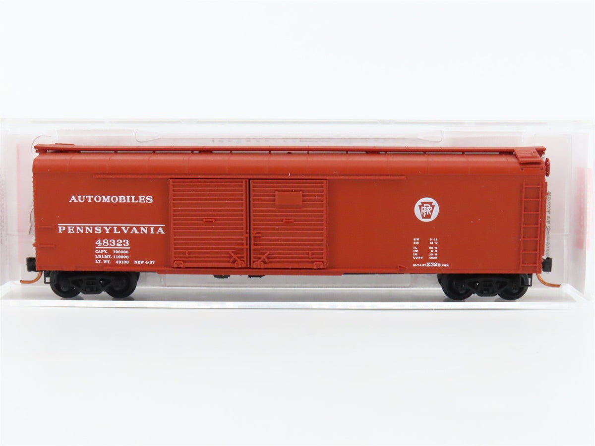 N Scale Micro-Trains MTL 07900010 PRR Pennsylvania 50&#39; Double Door Boxcar #48323