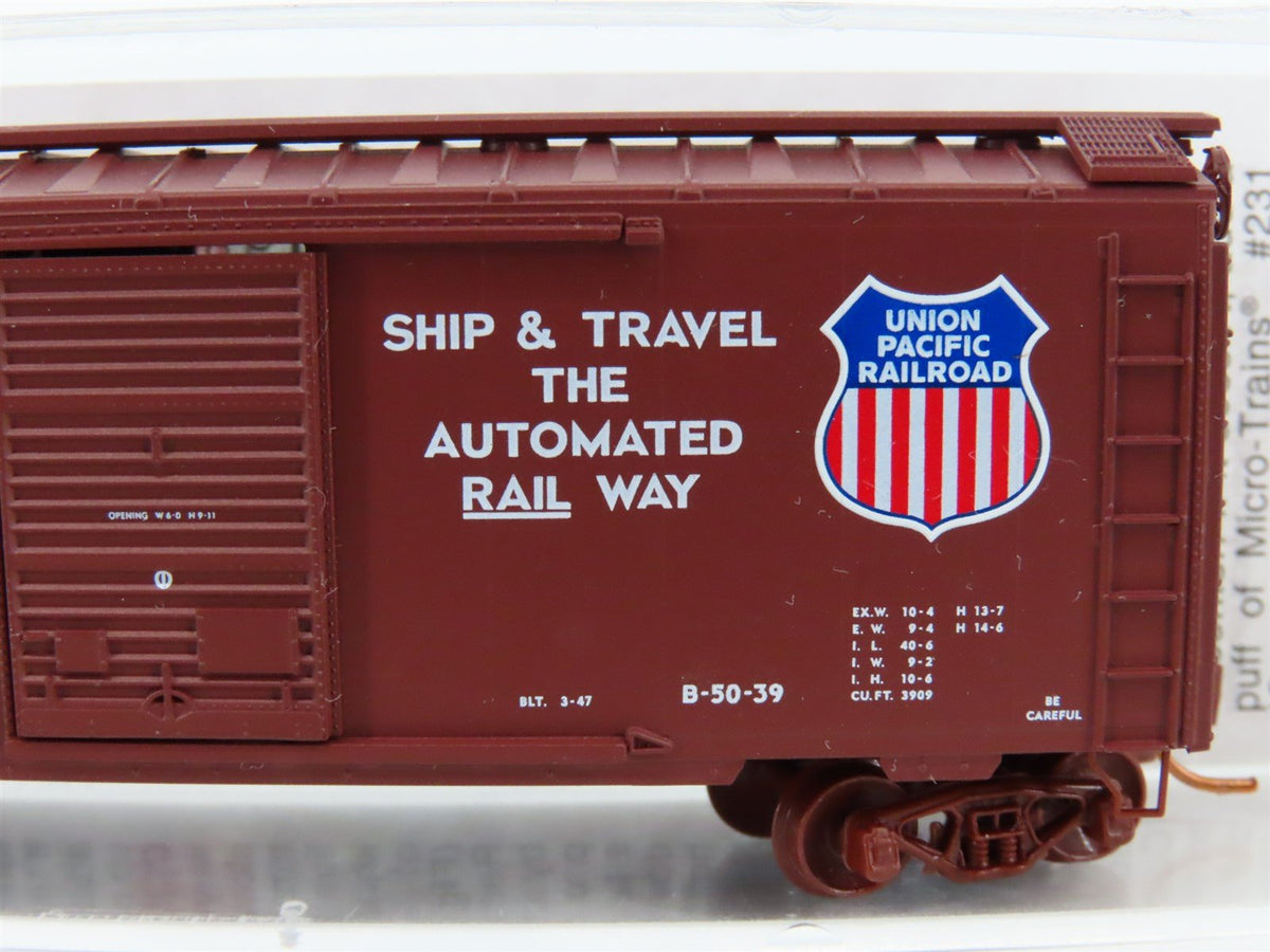 N Scale Micro-Trains MTL 02000710 UP Union Pacific 40&#39; Standard Boxcar #198850