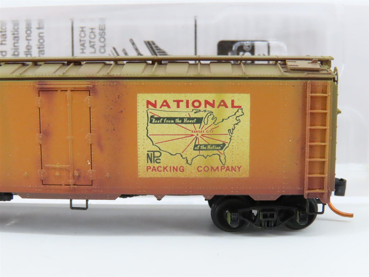 N Scale Micro-Trains MTL 05944160 MERX National Packing Reefer #455 Weathered