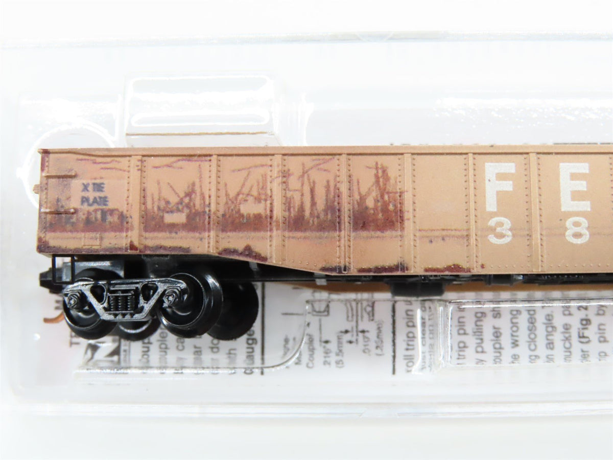 N Micro-Trains MTL 10544516 FEC Florida East Coast 50&#39; Gondola #3842 - Weathered