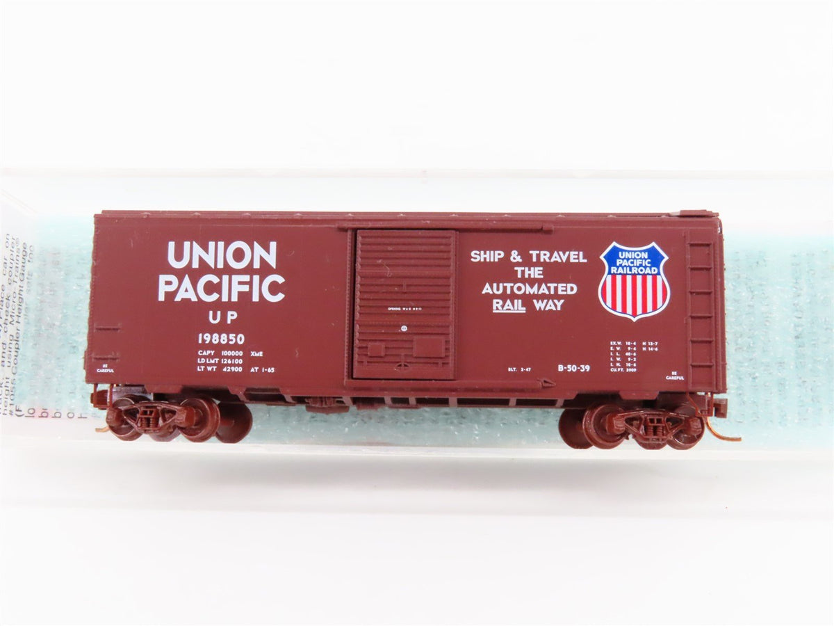 N Scale Micro-Trains MTL 02000710 UP Union Pacific 40&#39; Box Car #198850