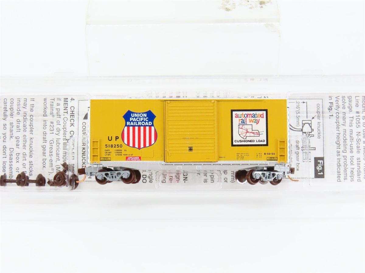 N Scale Micro-Trains MTL #10100040 UP &quot;Automated Rail Way&quot; 40&#39; Box Car #518250