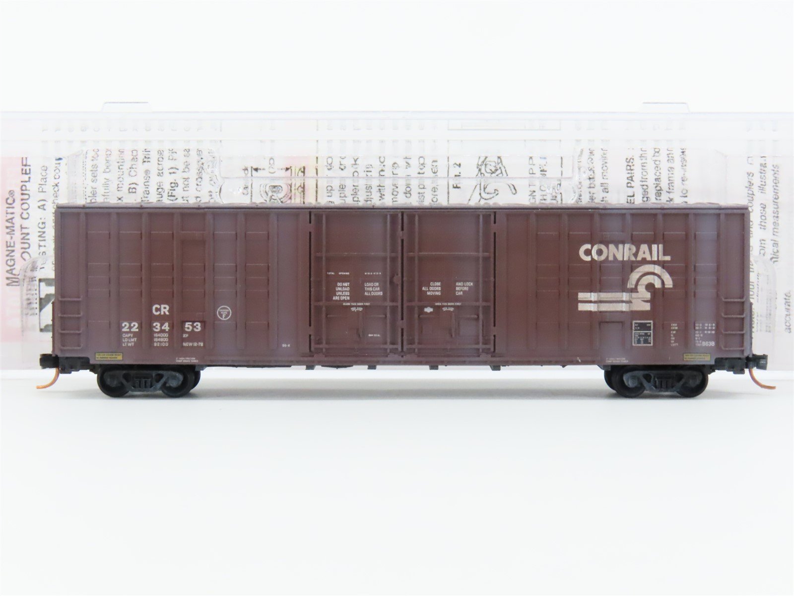 N Micro-Trains MTL #10344020 CR Conrail 60' Box Car #223453 Weathered & Graffiti