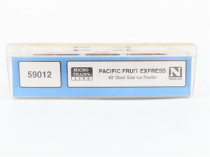 N Micro-Trains MTL 59012 PFE Pacific Fruit Express 40' Steel Reefers 3-Car Set