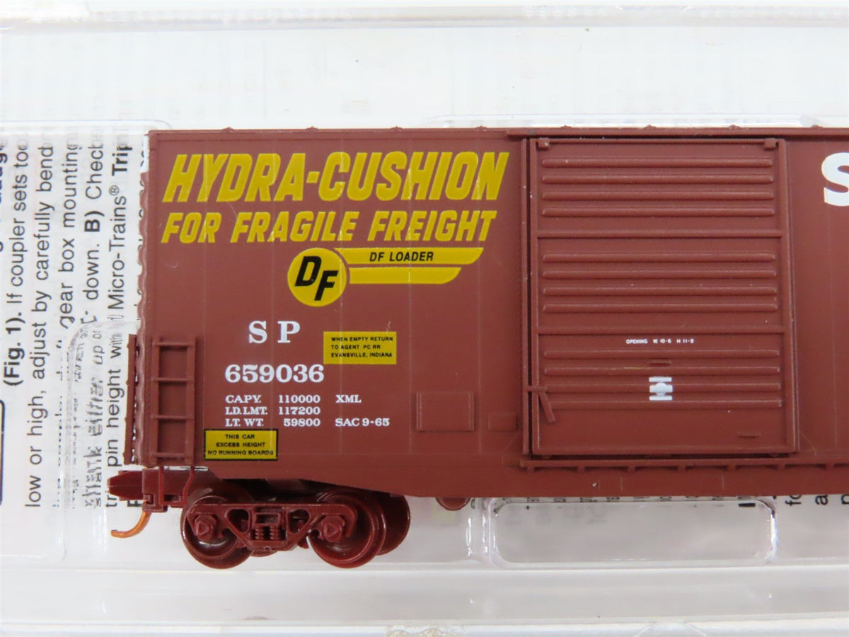 N Scale Micro-Trains MTL 10100060 SP &quot;Hydra-Cushion&quot; 40&#39; Hy-Cube Box Car #659036