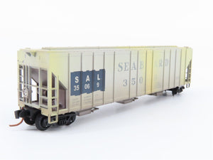 N Micro-Trains MTL 09944020 SAL Seaboard 3-Bay Covered Hopper #35069 - Weathered