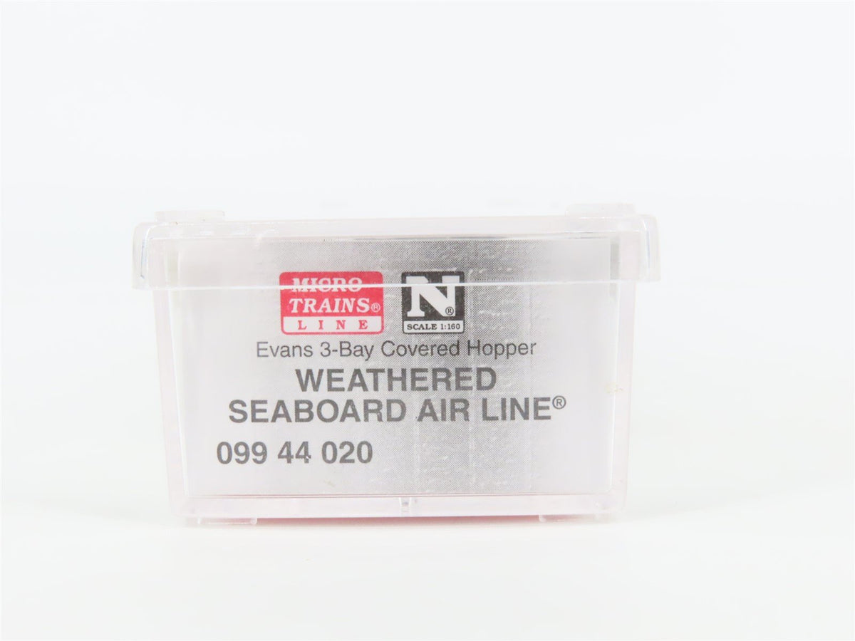 N Micro-Trains MTL 09944020 SAL Seaboard 3-Bay Covered Hopper #35069 - Weathered