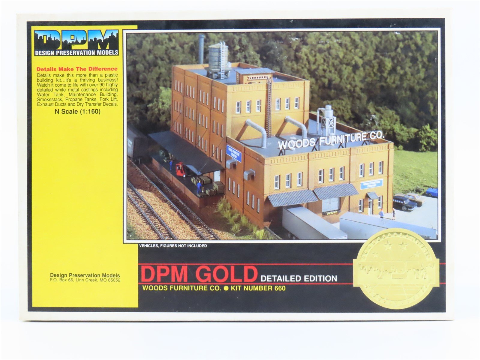 N Scale Design Preservation Models DPM Gold Kit #660 Woods Furniture