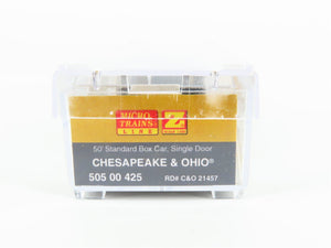 Z Scale Micro-Trains MTL 50500425 C&O The Chessie Route 50' Box Car #21457