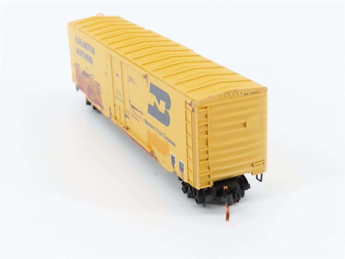 N Scale Micro-Trains MTL 03844161 BN 50&#39; Boxcar #745452 Weathered &amp; Graffiti