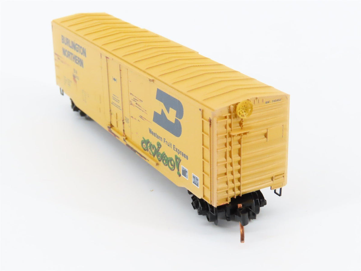 N Scale Micro-Trains MTL 03844161 BN 50&#39; Boxcar #745452 Weathered &amp; Graffiti