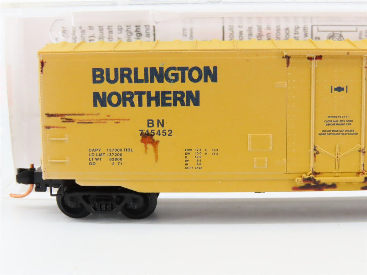 N Scale Micro-Trains MTL 03844161 BN 50&#39; Boxcar #745452 Weathered &amp; Graffiti