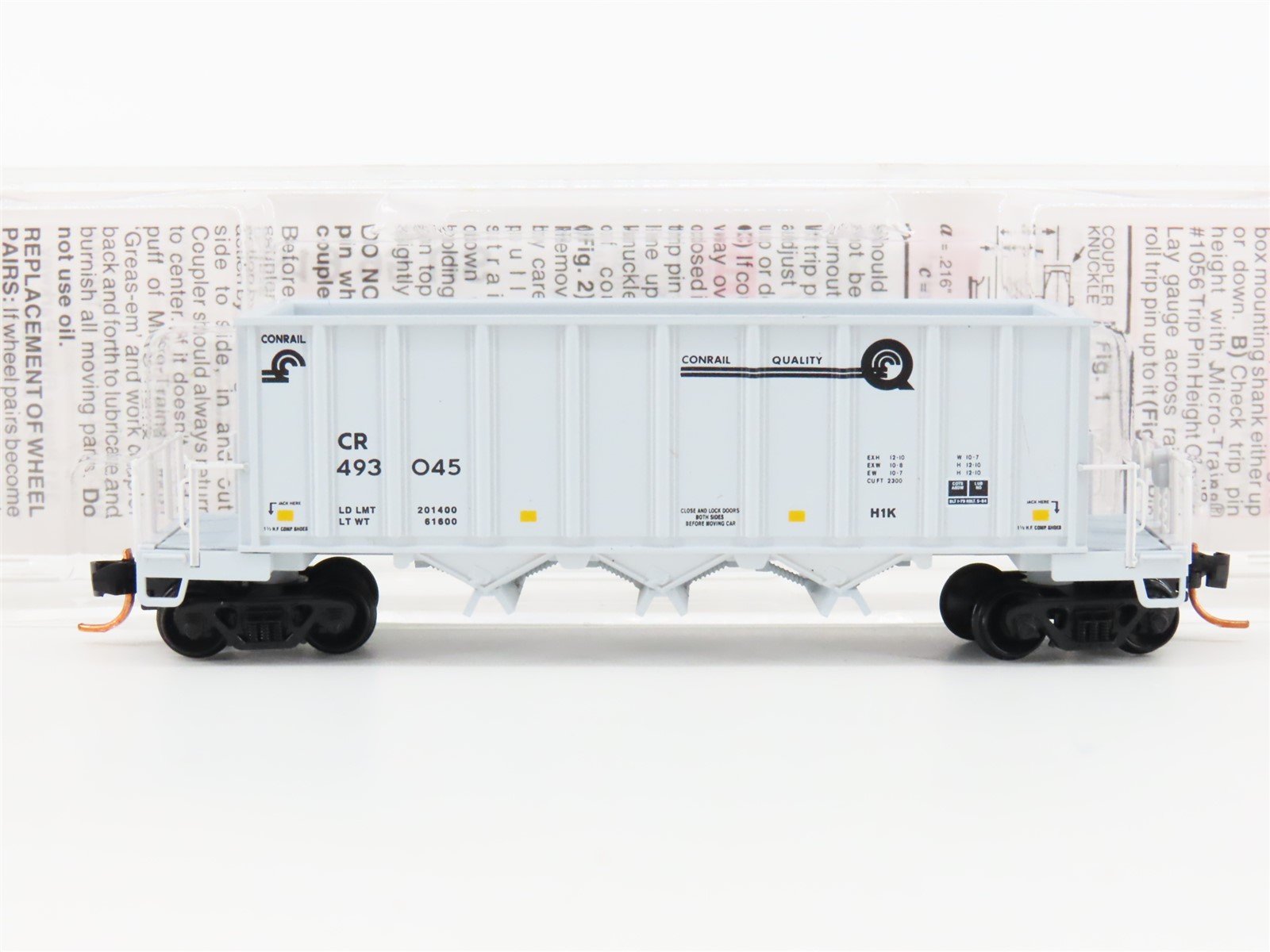 N Scale Micro-Trains MTL 12500032 CR Conrail Ortner Hopper Car #493045