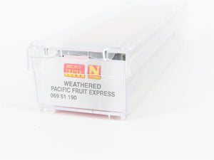 N Scale Micro-Trains MTL 06951190 PFE/UP Steel Reefer Car #300214 Weathered