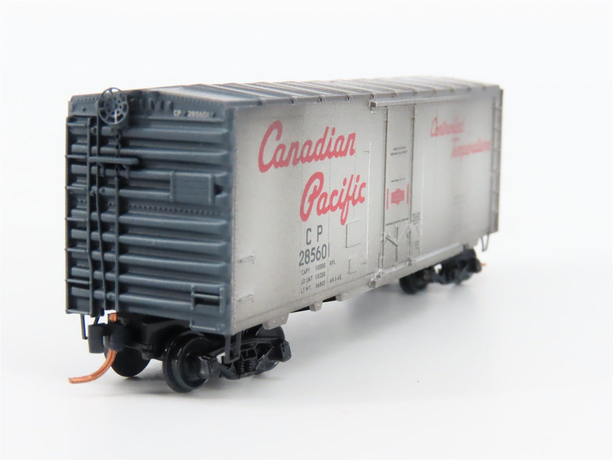 N Scale Micro-Trains MTL 07444040 CP 40&#39; Boxcar #285601 Weathered &amp; Graffiti