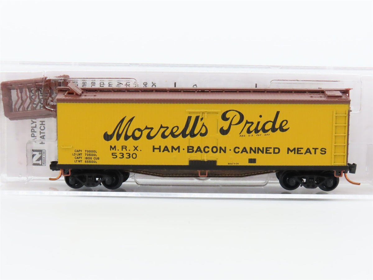 N Scale Micro-Trains MTL 04900610 MRX Morrells Pride 40&#39; Wood Reefer Car #5330