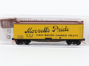 N Scale Micro-Trains MTL 04900610 MRX Morrells Pride 40' Wood Reefer Car #5330