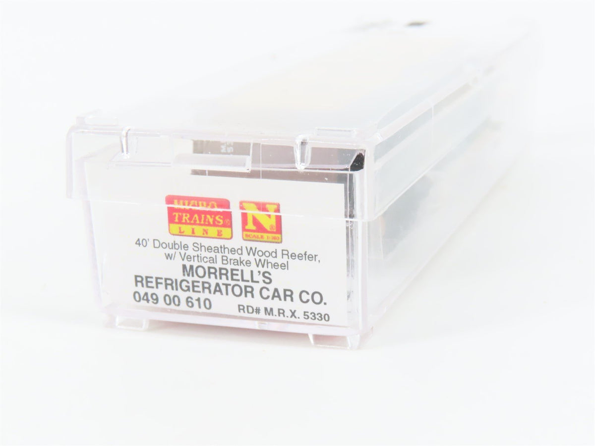 N Scale Micro-Trains MTL 04900610 MRX Morrells Pride 40&#39; Wood Reefer Car #5330