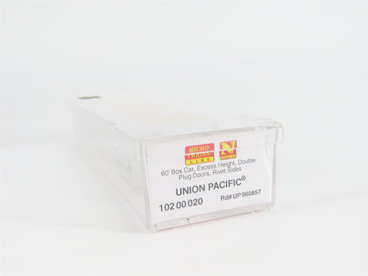 N Scale Micro-Trains MTL 10200020 UP Union Pacific Railroad 60&#39; Box Car #960857