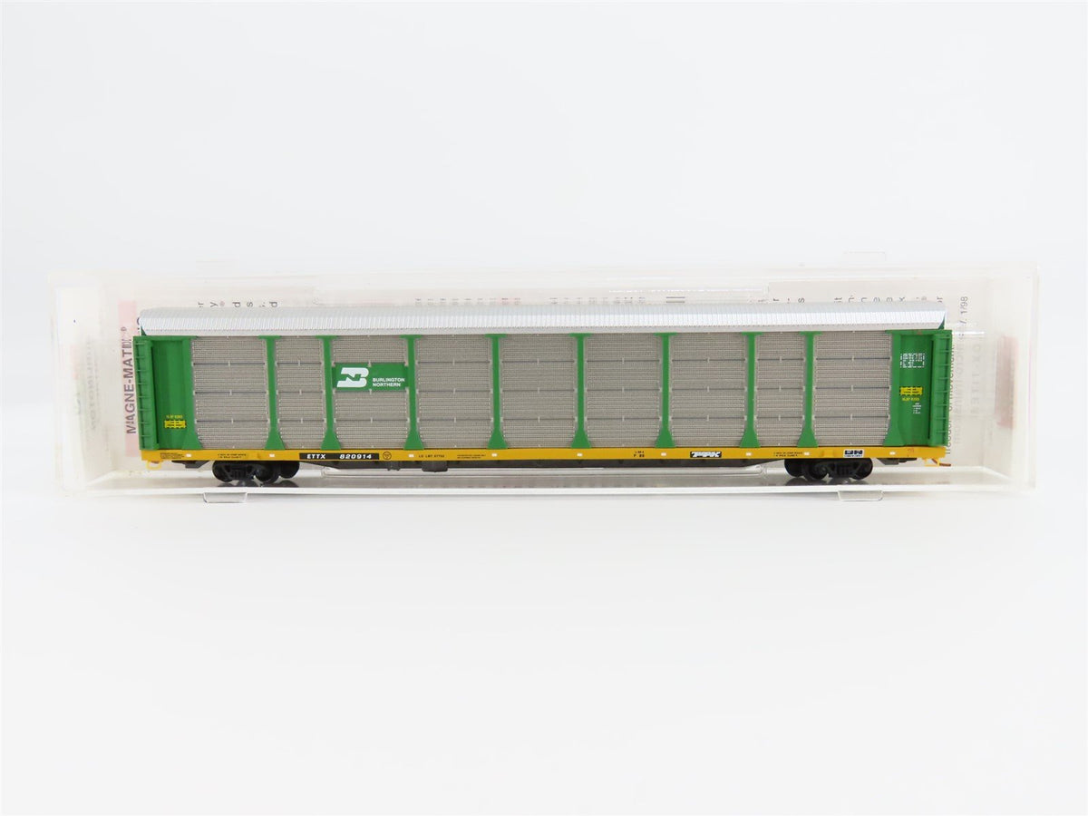 N Micro-Trains MTL 11100030 ETTX BN Burlington Northern 89&#39; Auto Rack #820914