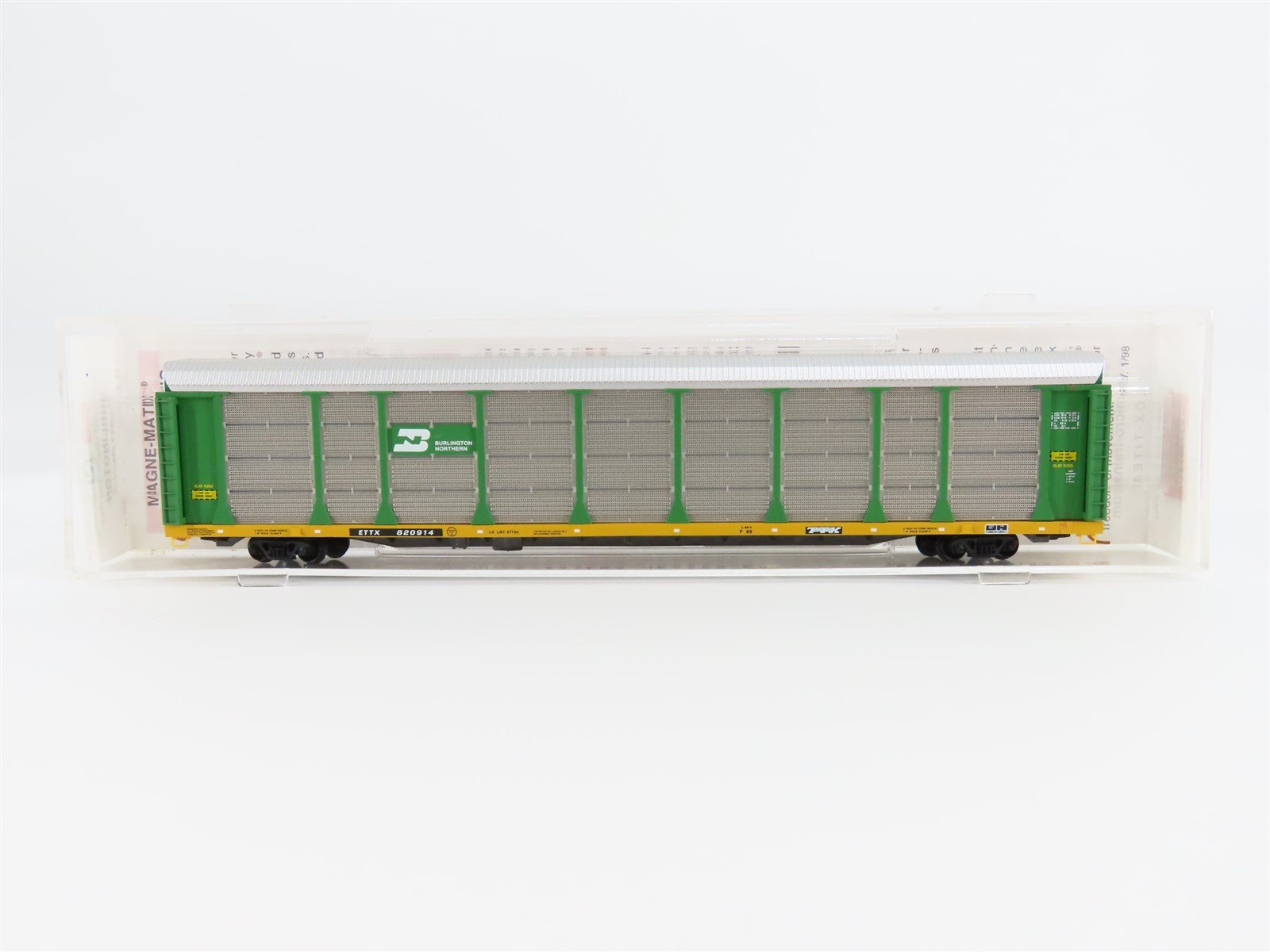 N Micro-Trains MTL 11100030 ETTX BN Burlington Northern 89' Auto Rack #820914