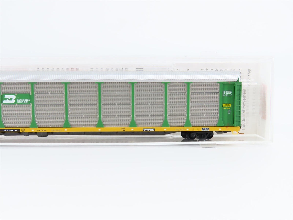 N Micro-Trains MTL 11100030 ETTX BN Burlington Northern 89&#39; Auto Rack #820914