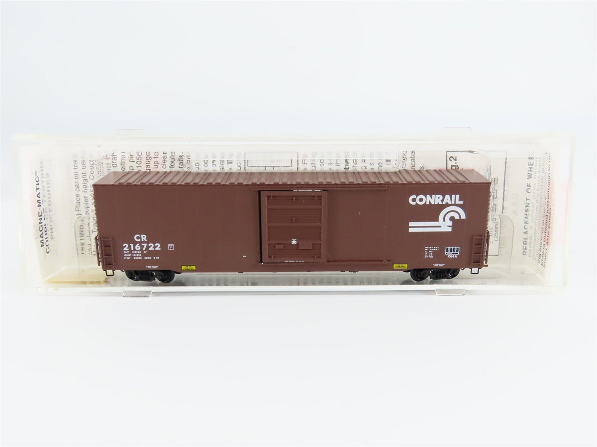 N Scale Micro-Trains MTL 104040 CR Conrail 60&#39; Single Door Box Car #216722