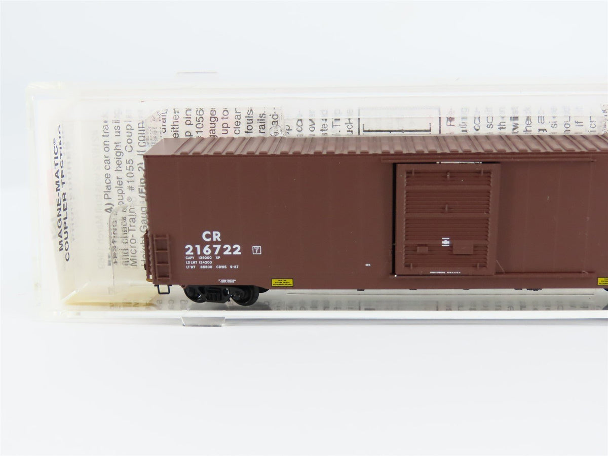 N Scale Micro-Trains MTL 104040 CR Conrail 60&#39; Single Door Box Car #216722