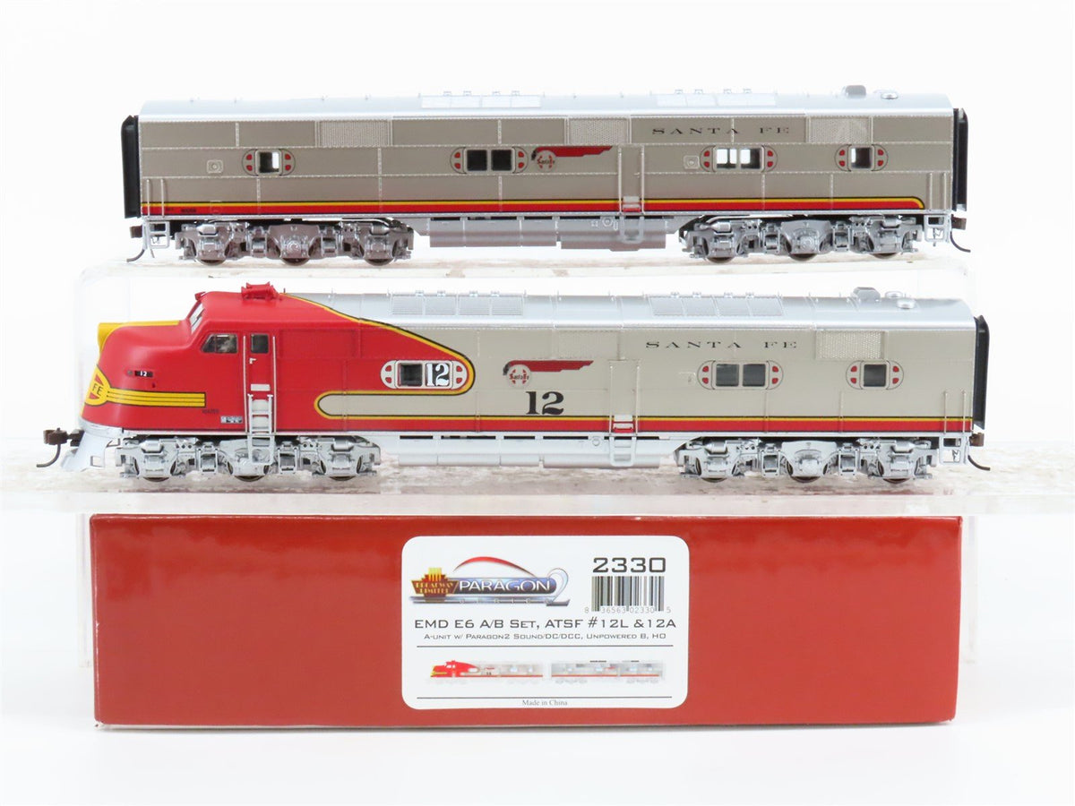 HO Scale Broadway Limited BLI 2330 ATSF &quot;Warbonnet&quot; E6A/B Diesel Set - Paragon2