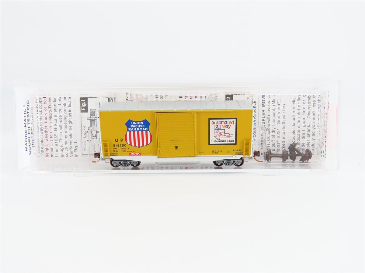 N Scale Micro-Trains MTL 10100040 UP Union Pacific 40&#39; Hy-Cube Box Car #518250