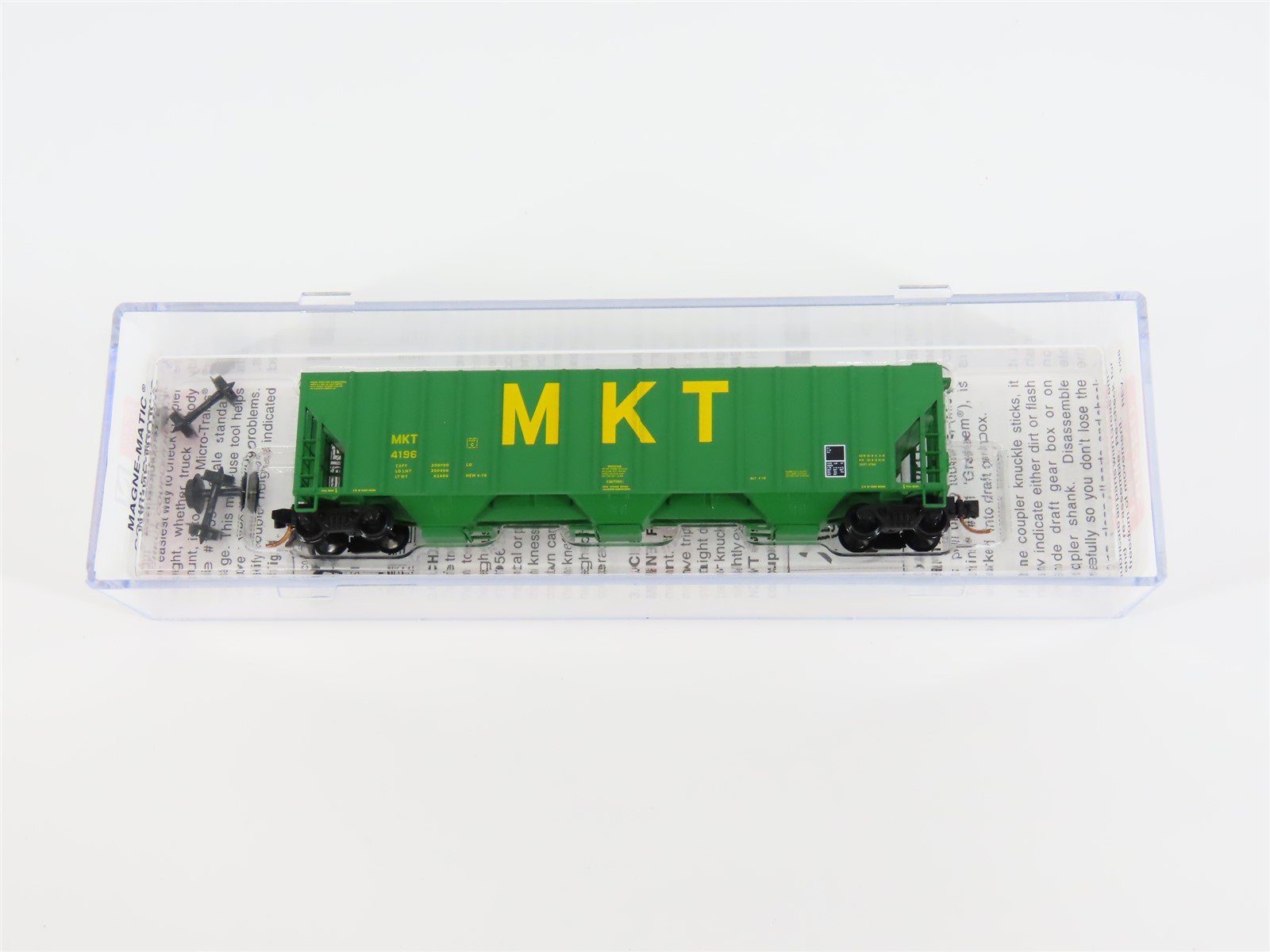 N Scale Micro-Trains MTL 09900012 MKT Missouri Kansas Texas 3-Bay Hopper #4196