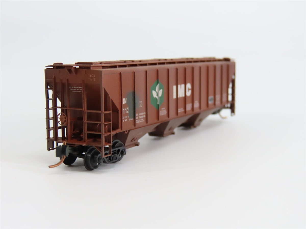 N Scale Micro-Trains MTL 09644020 IMC 3-Bay Covered Hopper #11312 - Weathered