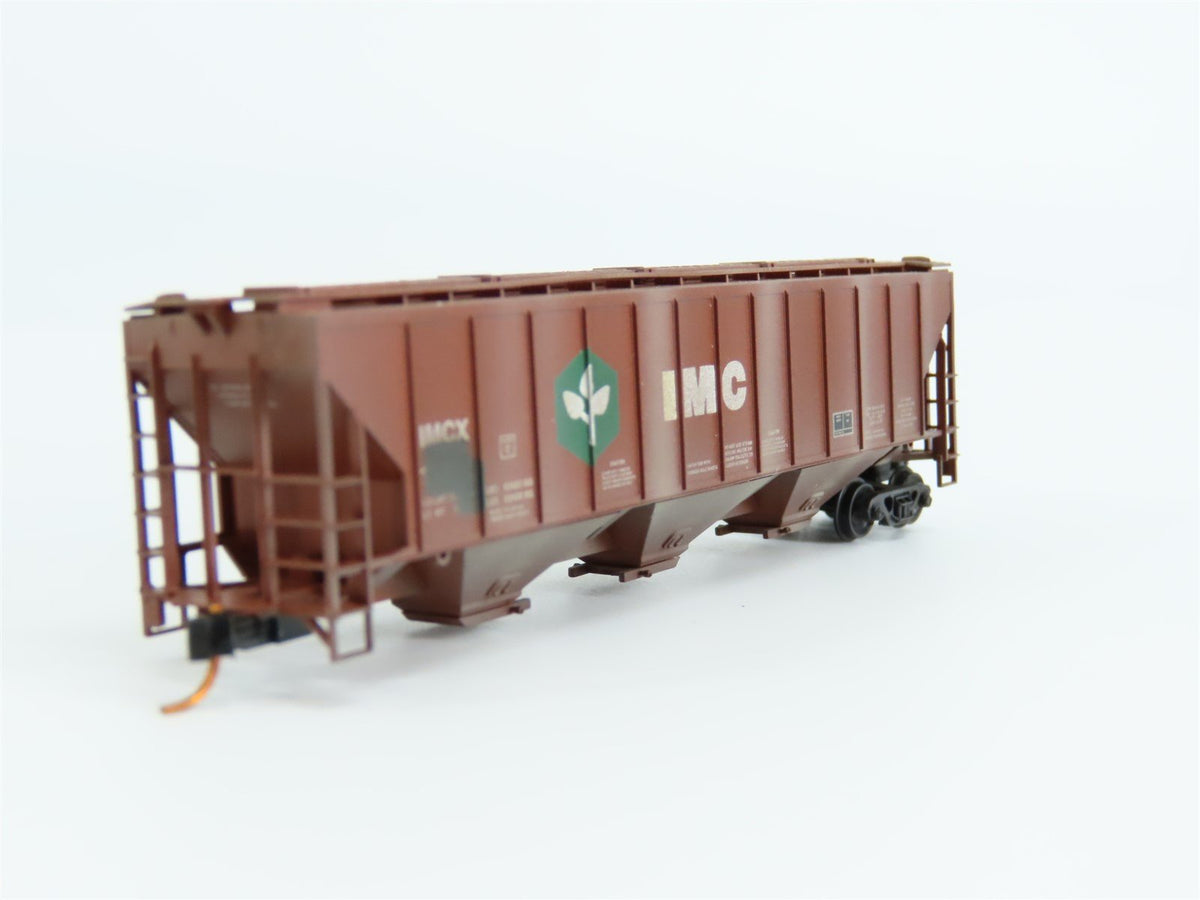 N Scale Micro-Trains MTL 09644020 IMC 3-Bay Covered Hopper #11312 - Weathered