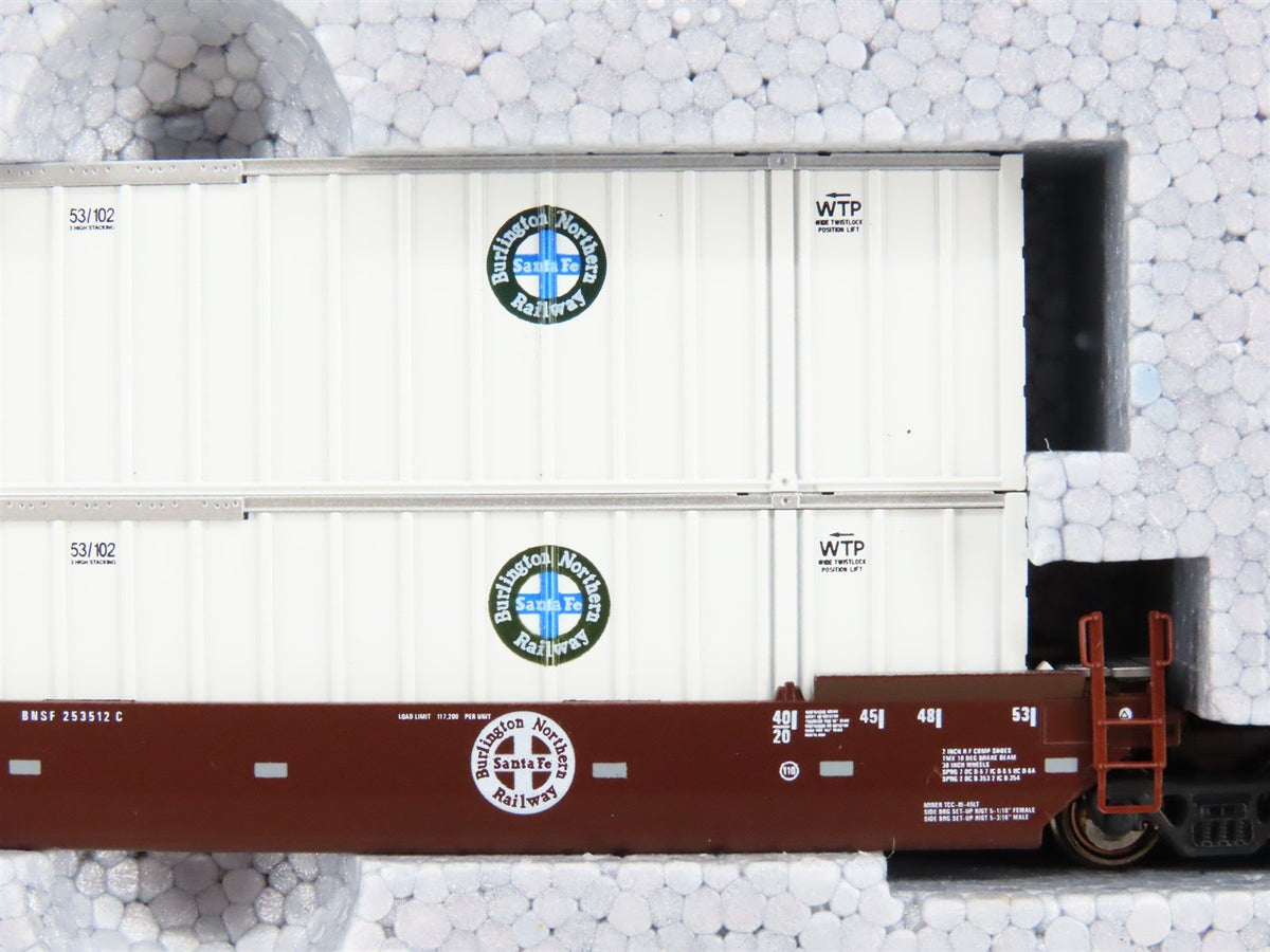 N Scale KATO 106-6111 BNSF Railway Gunderson Maxi-IV Double Stack Car 3-Unit Set