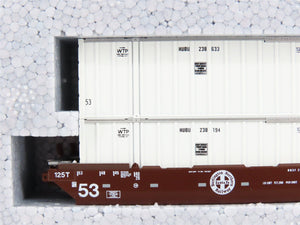 N Scale KATO 106-6111 BNSF Railway Gunderson Maxi-IV Double Stack Car 3-Unit Set