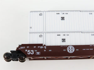 N Scale KATO 106-6111 BNSF Railway Gunderson Maxi-IV Double Stack Car 3-Unit Set