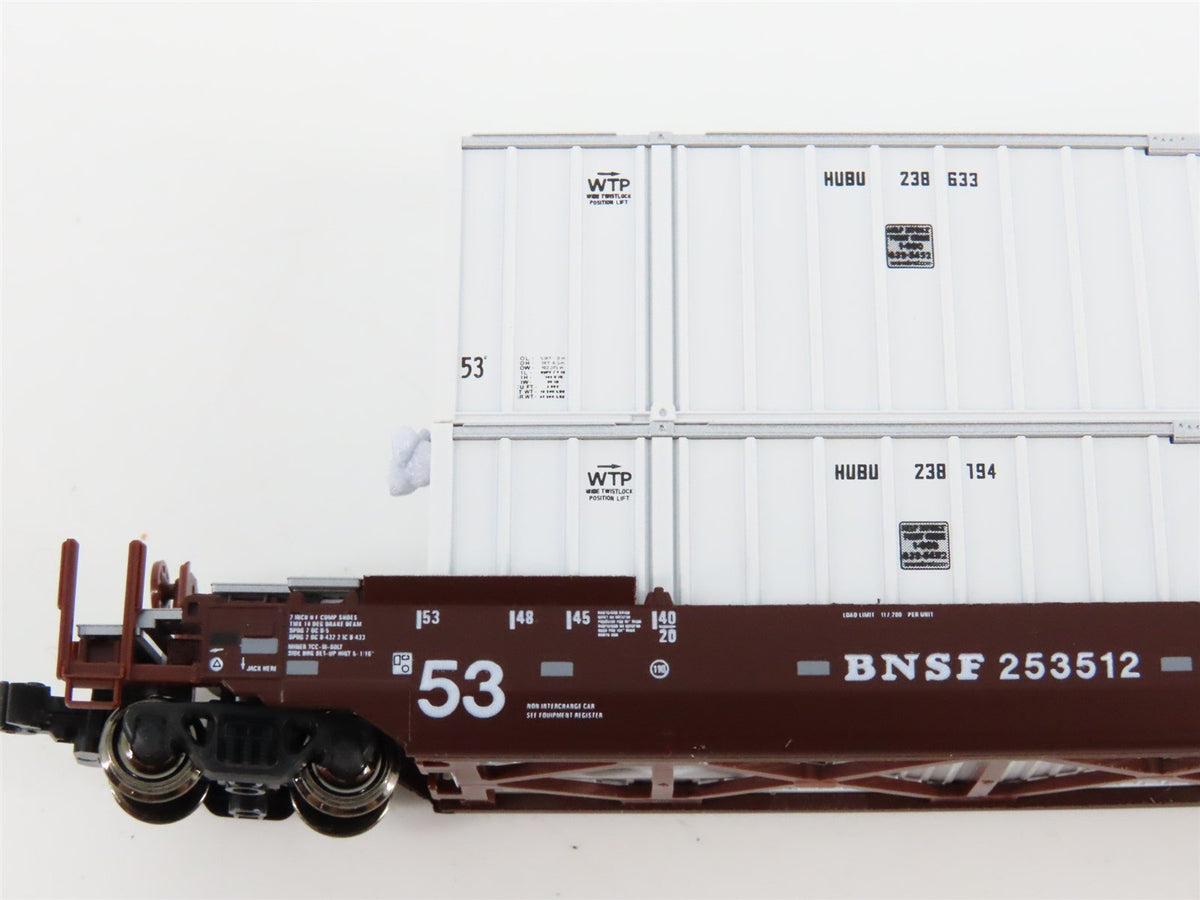 N Scale KATO 106-6111 BNSF Railway Gunderson Maxi-IV Double Stack Car 3-Unit Set