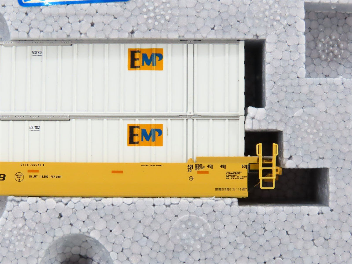 N KATO 106-6115 TTX Trailer Train Gunderson Maxi-IV Double Stack Car 3-Unit Set