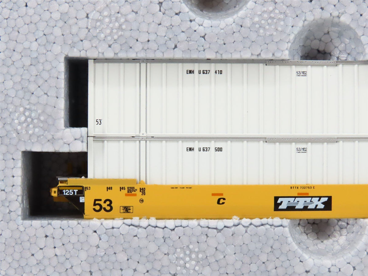 N KATO 106-6115 TTX Trailer Train Gunderson Maxi-IV Double Stack Car 3-Unit Set