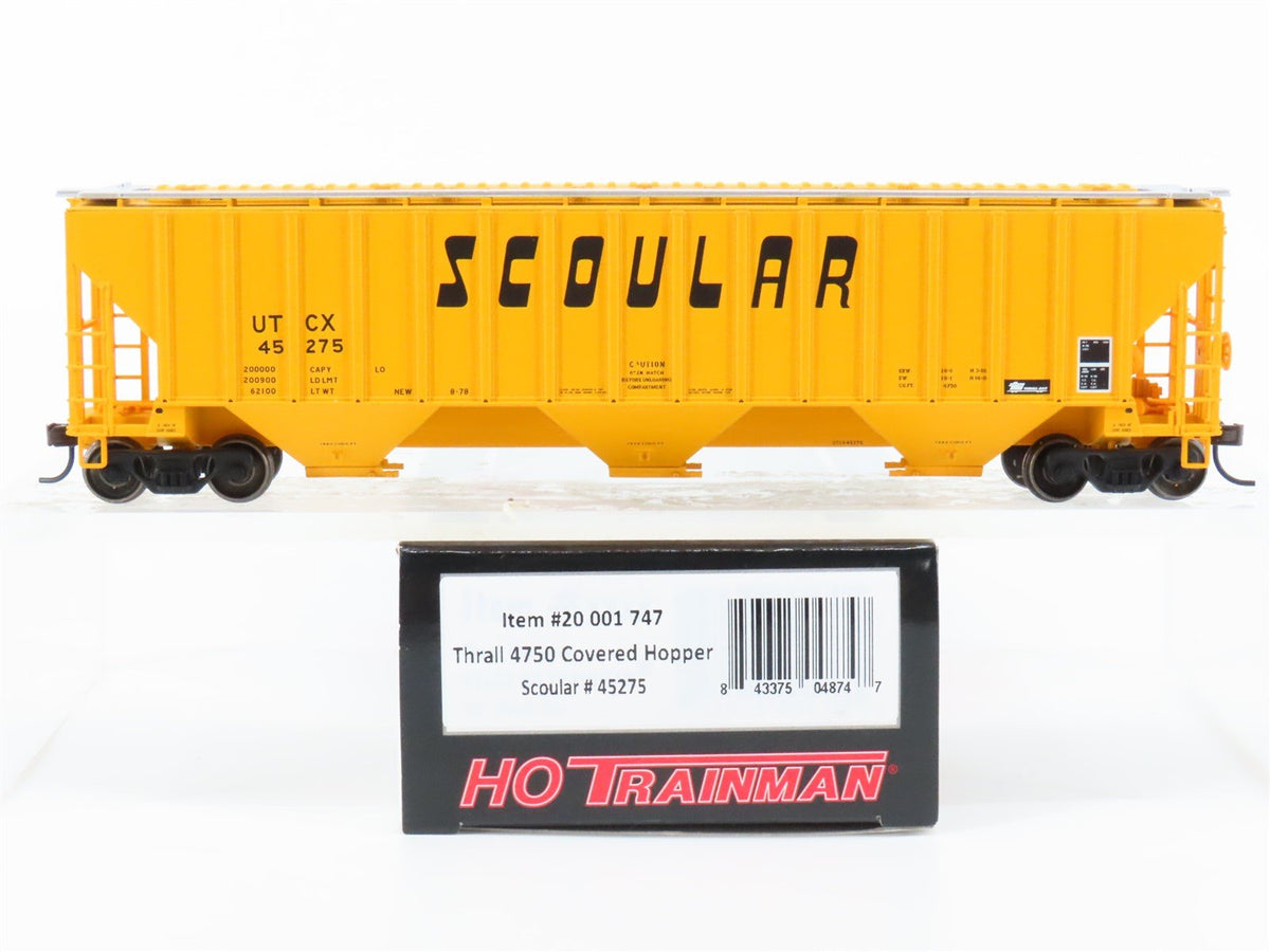 HO Scale Atlas Trainman 20001747 UTCX Scoular 3-Bay Covered Hopper #45275