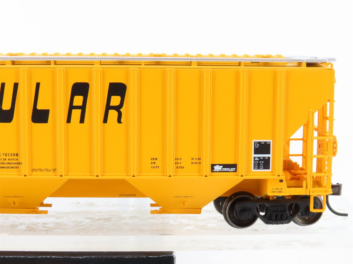 HO Scale Atlas Trainman 20001747 UTCX Scoular 3-Bay Covered Hopper #45275