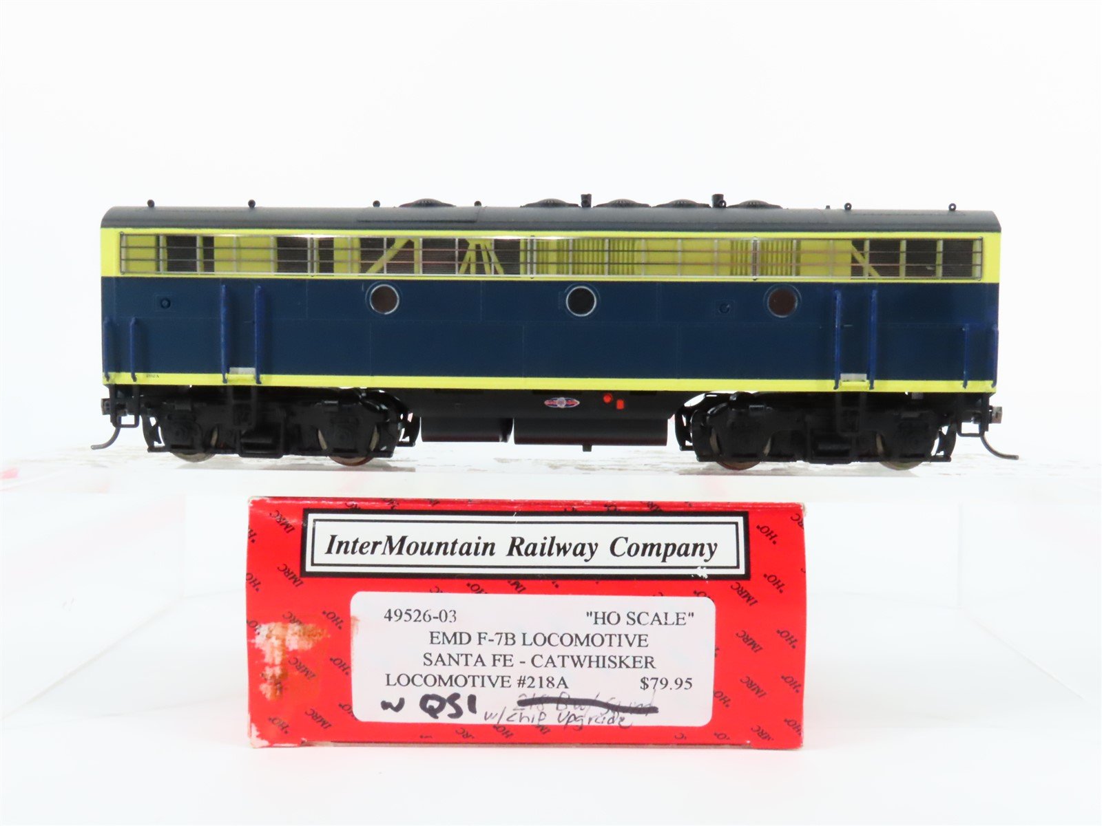 HO Scale Intermountain 49526-03 ATSF Santa Fe F7B Diesel Locomotive #202A w/ DCC