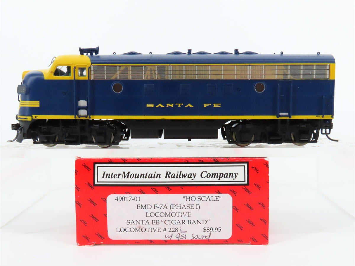 HO Scale Intermountain 49017-01 ATSF Santa Fe F7A Diesel Locomotive #228 w/ DCC