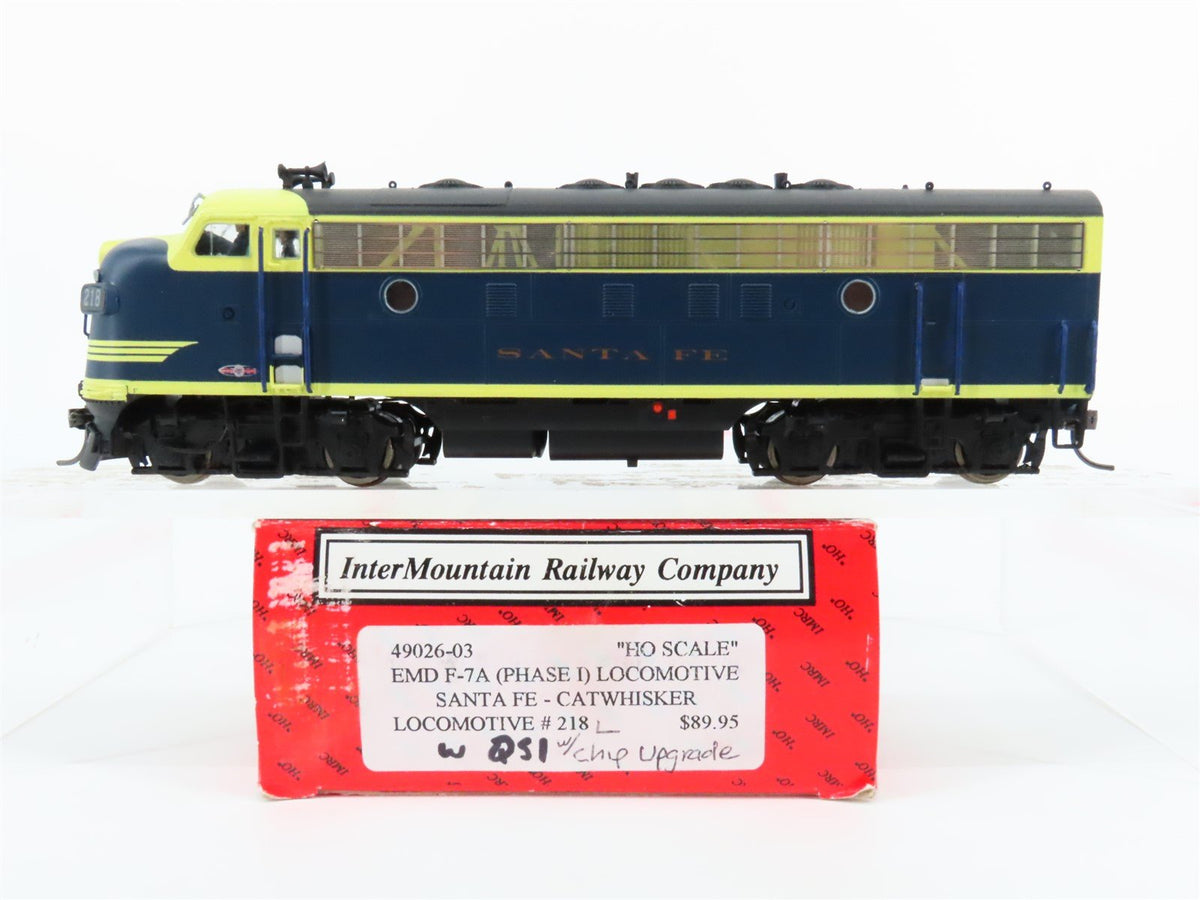 HO Scale Intermountain 49026-03 ATSF Santa Fe F7A Diesel Locomotive #218 w/ DCC