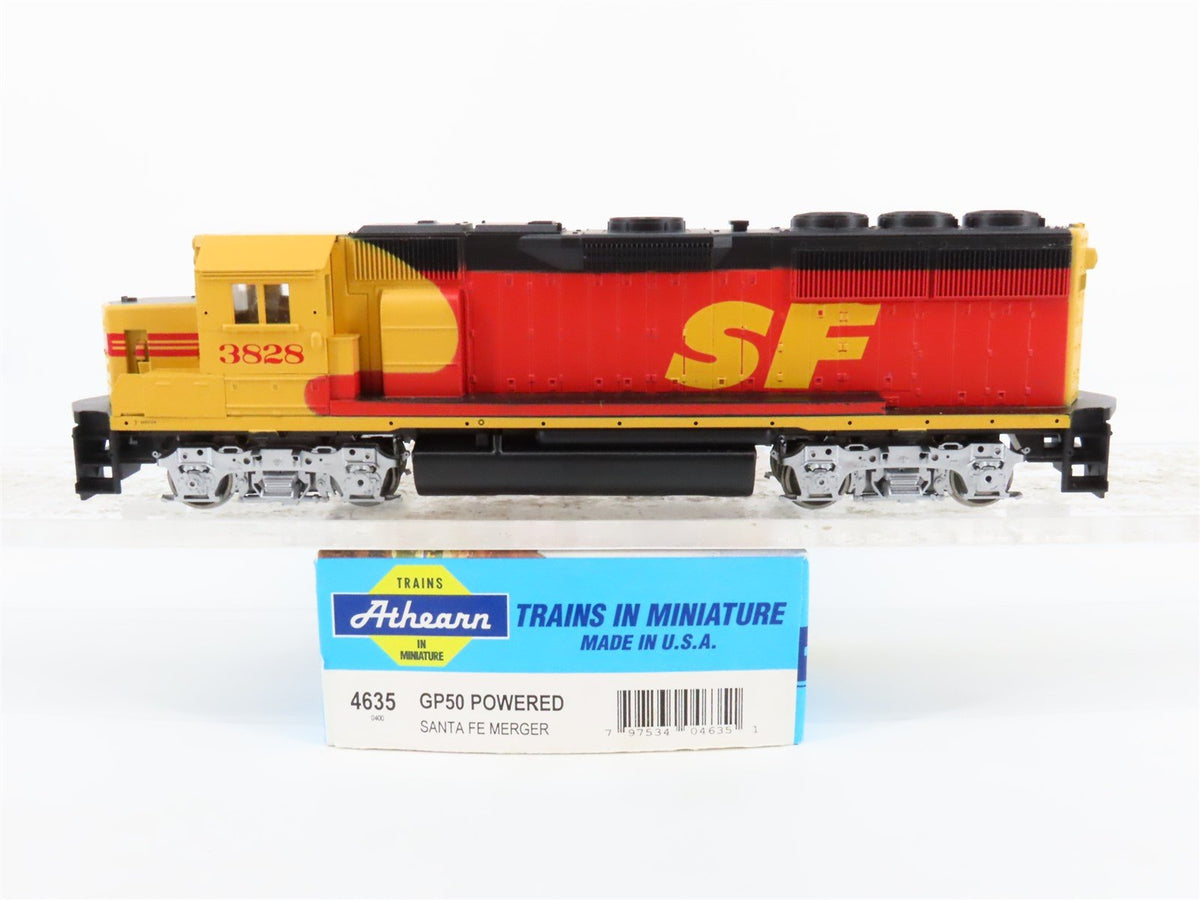 HO Scale Athearn 4635 SP-SF Merger &quot;Kodachrome&quot; EMD GP50 Diesel Locomotive #3828