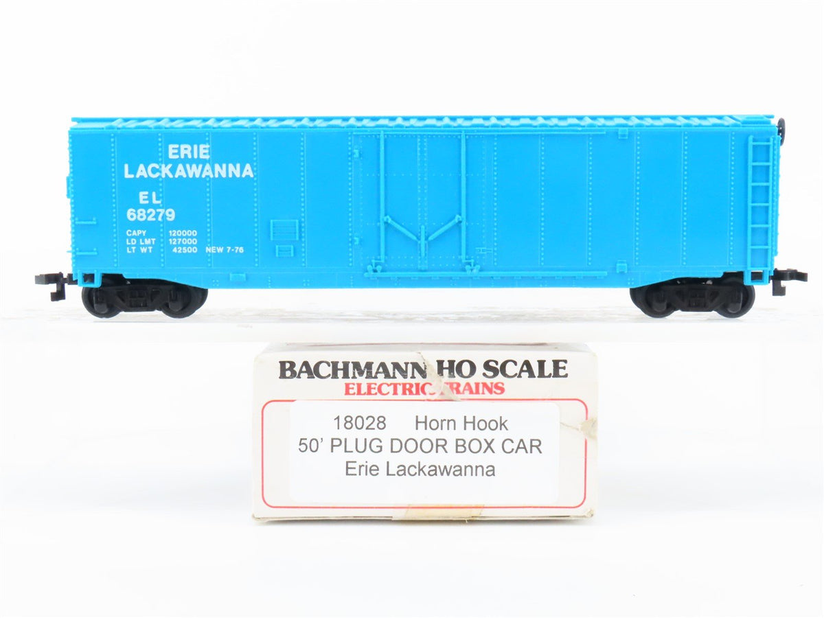 HO Scale Bachmann 18028 EL Erie Lackawanna 50&#39; Plug Door Box Car #68279